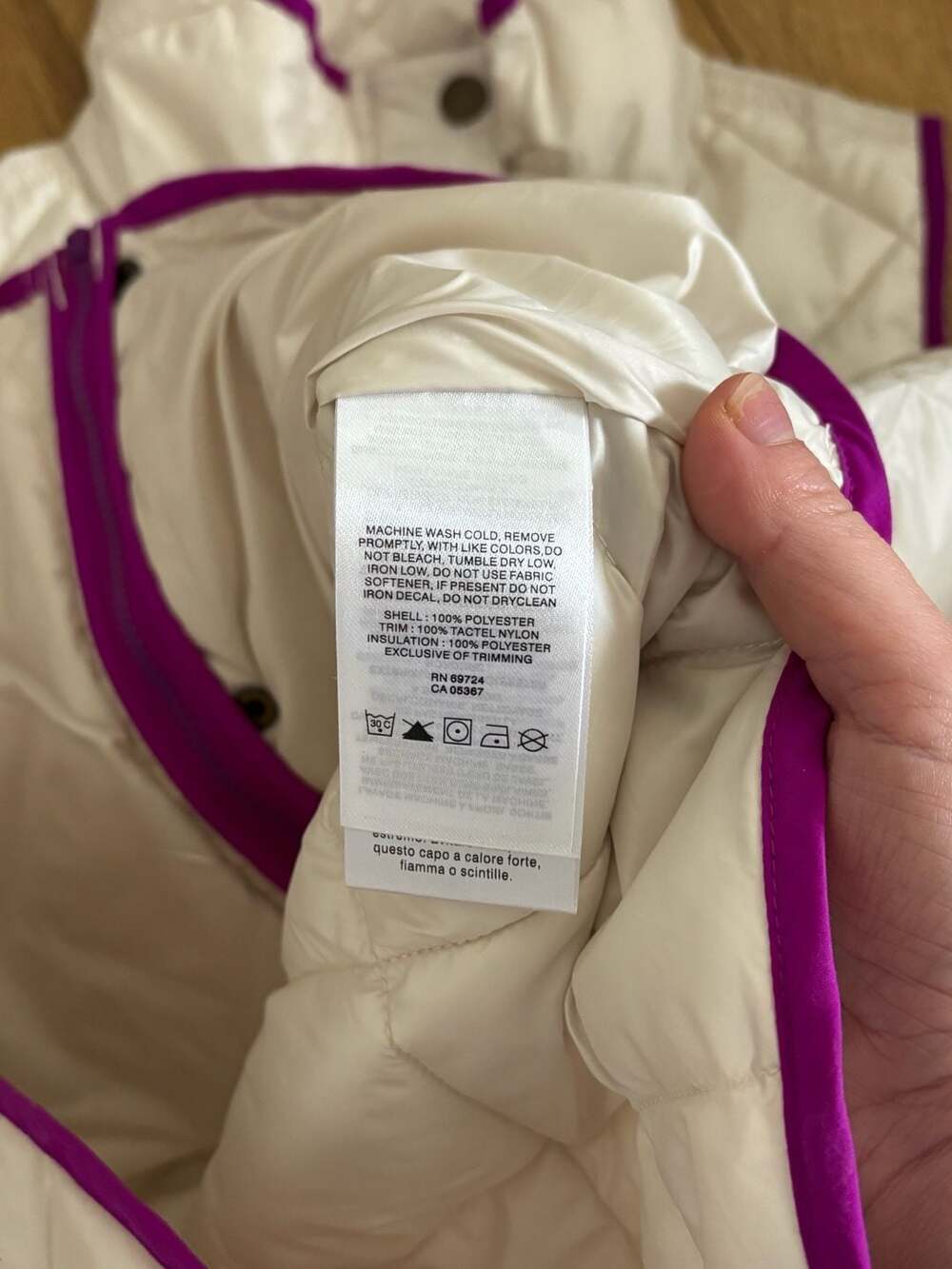 Columbia PFG Reel Relaxed Quilted Vest White Purple Size S - Picture 6 of 7